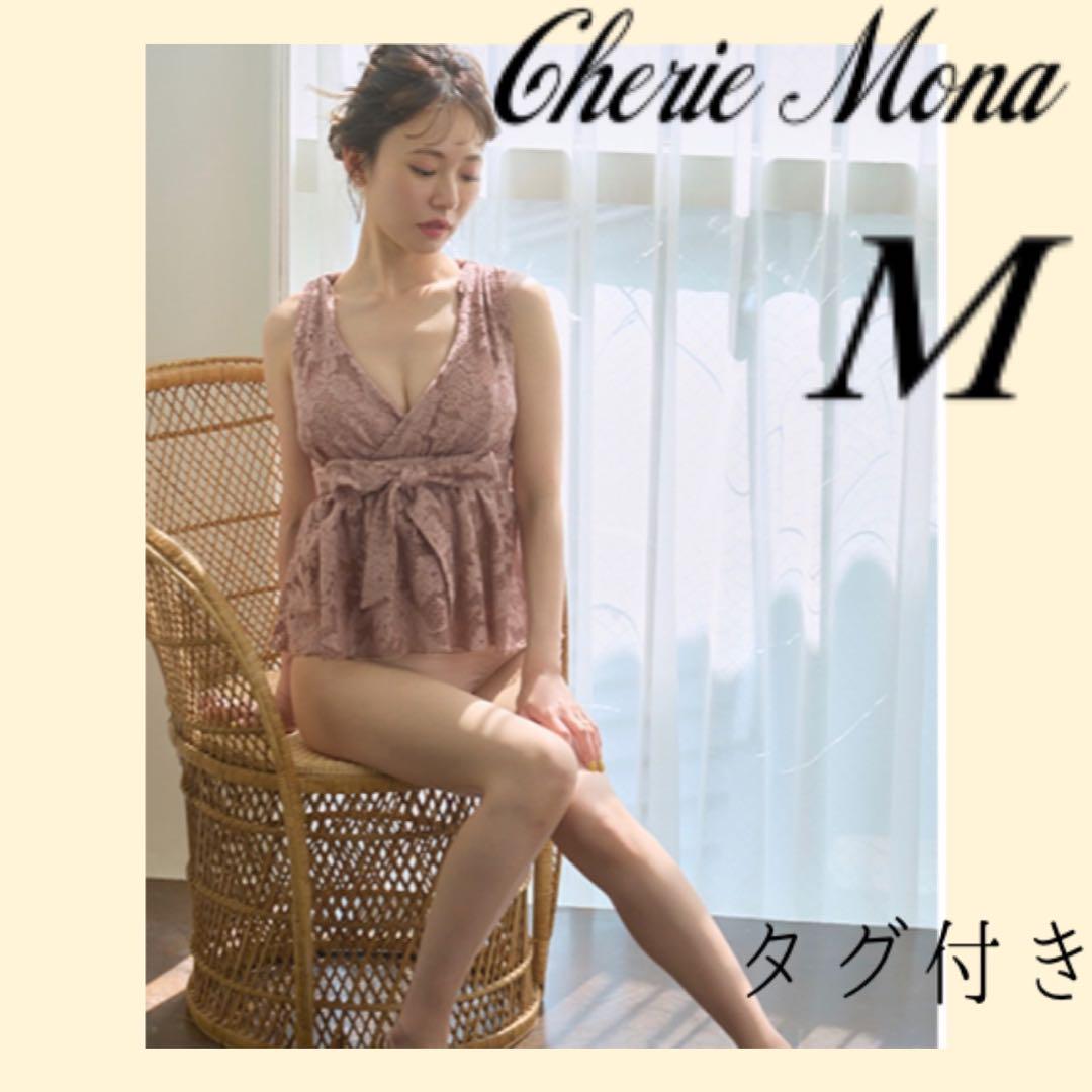 シェリーモナ　ペプラムビキニ　水着 シェリーモナ 水着 フラワーレースペプラムビキニ M（西川 瑞希