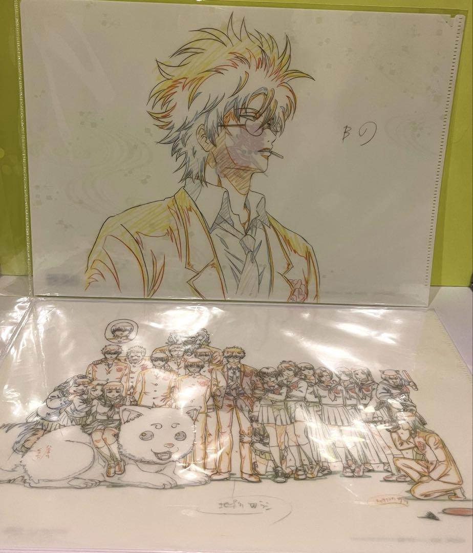 銀魂 3年Z組 銀八先生 原画 クリアファイル2種セット 銀魂 3年Z組 銀八先生 原画 クリアファイル2種セット 銀魂 3