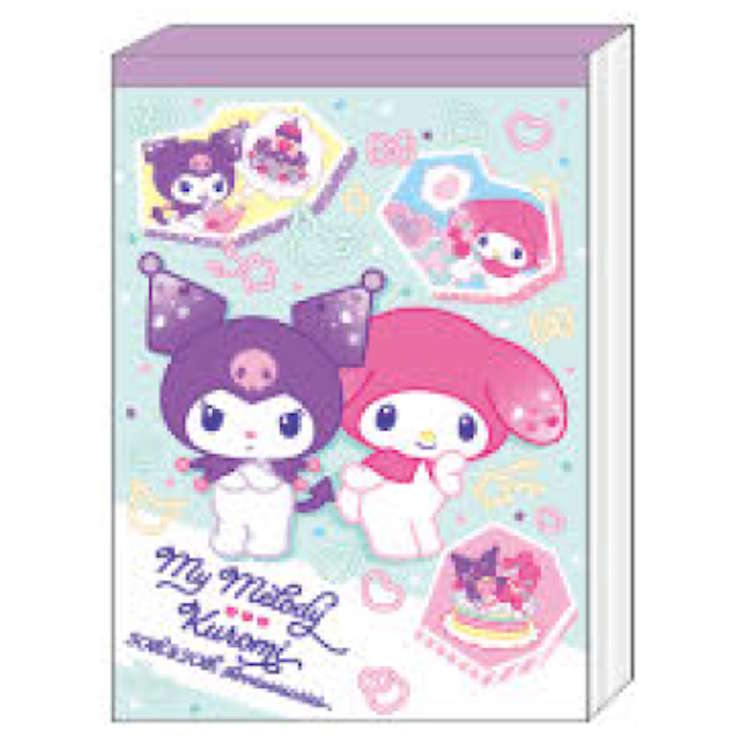 マイメロディ・クロミ メモ用紙 A6メモ マイメロディ50周年＆クロミ20周年 | 【ショウワ