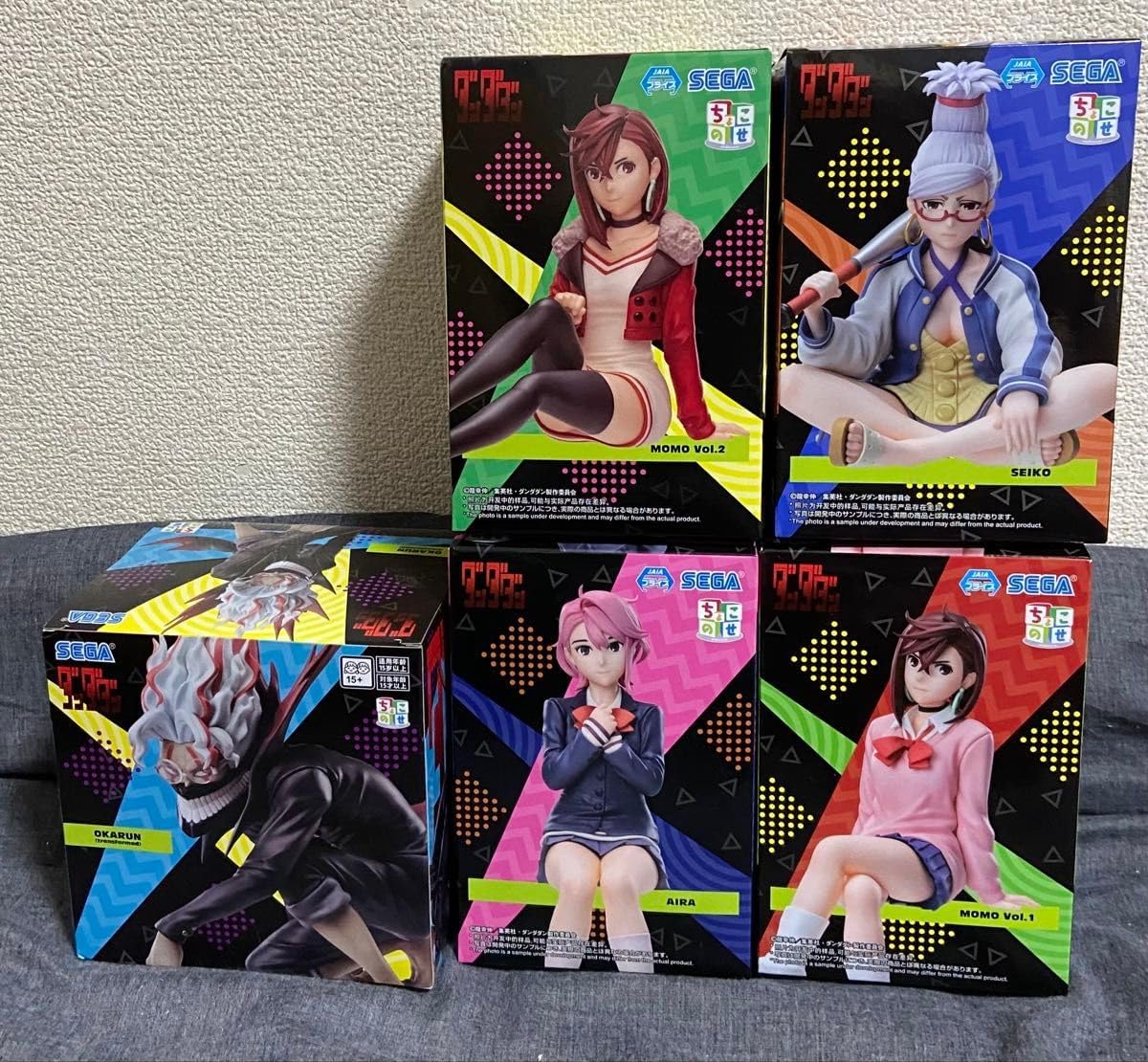 ダンダダン ちょこのせフィギュア 5体セット ダブりなし ダンダダンちょこのせオカルン&MOMO RA HGHD (オンクレ