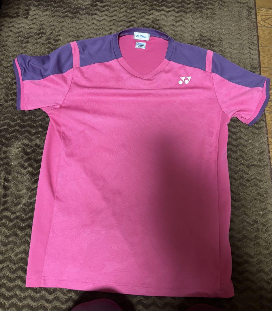 YONEX ピンク/パープル バドミントンシャツ（ヨネックス(YONEX