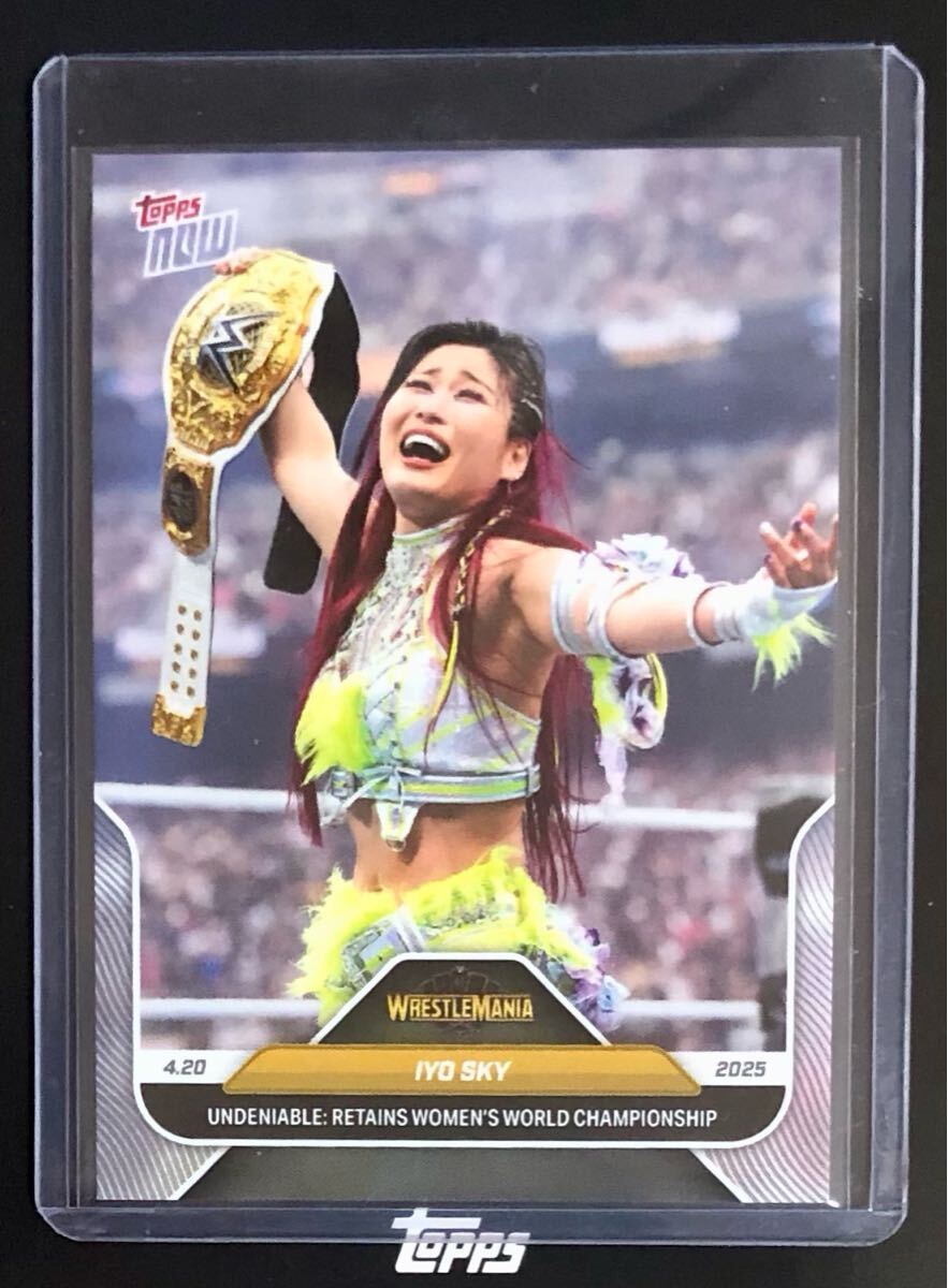 IYO SKY WrestleMania トレカ topps now WWE 女子プロレス（Iyo