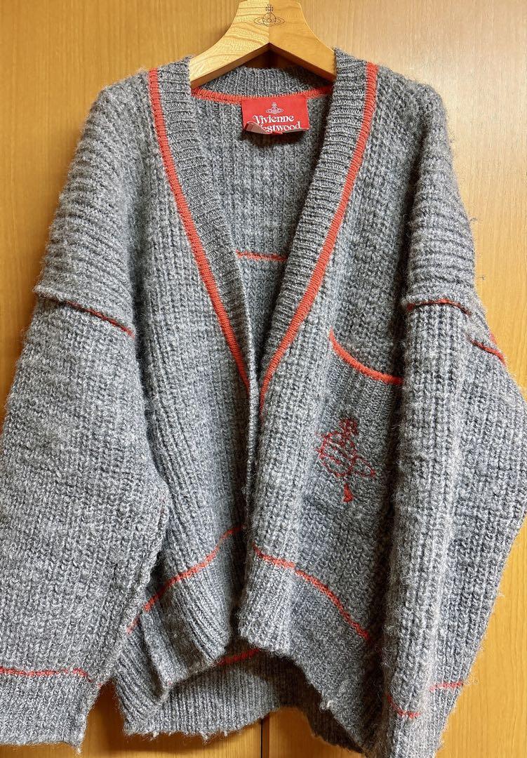 Vivienne Westwood LEDLABELカーディガングレー サイズ2 Vivienne Westwood LEDLABELカーディガングレー サイズ2 トップス