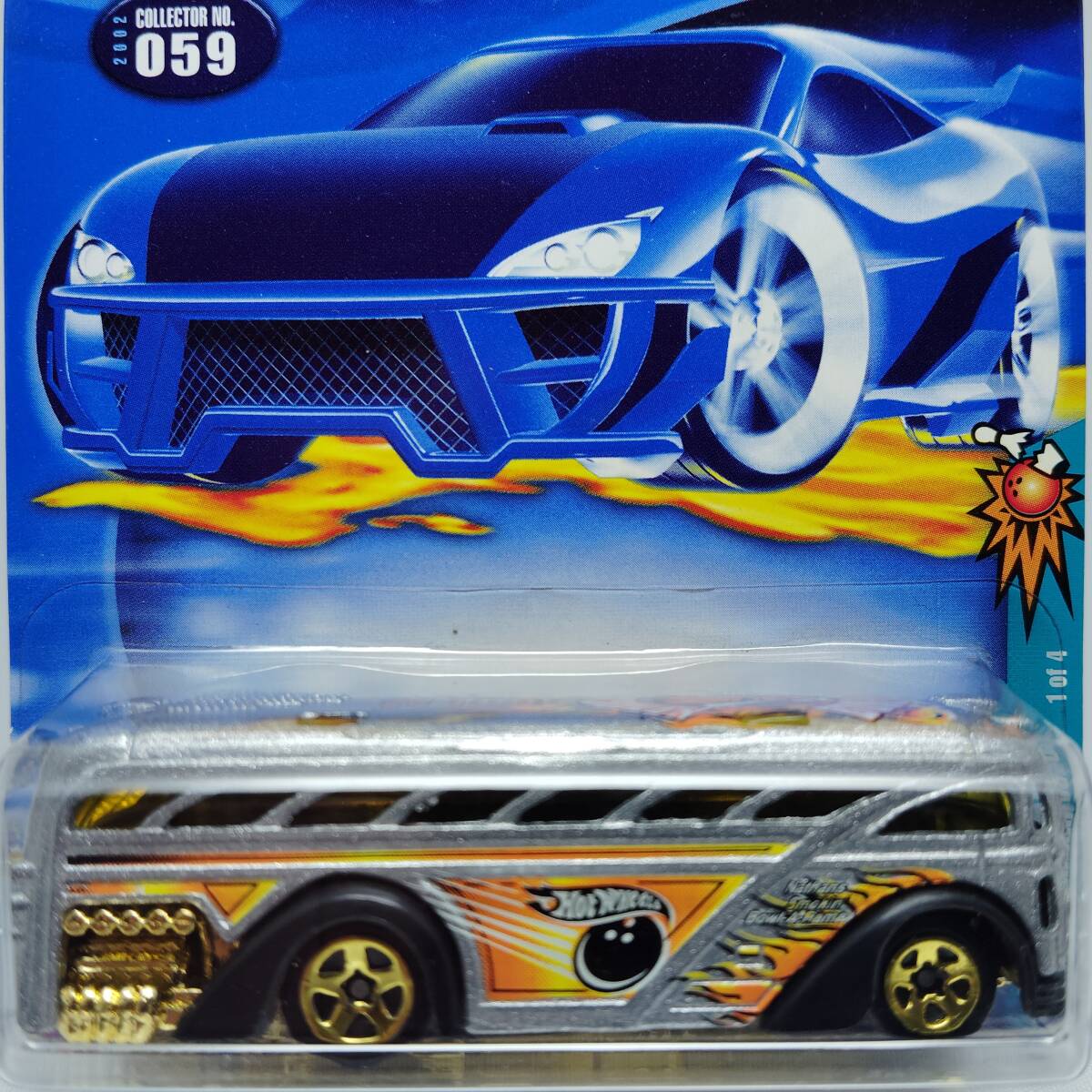 ホットウィール SURFIN' SCHOOL BUS 2002-059 SPARES'N STRIKES