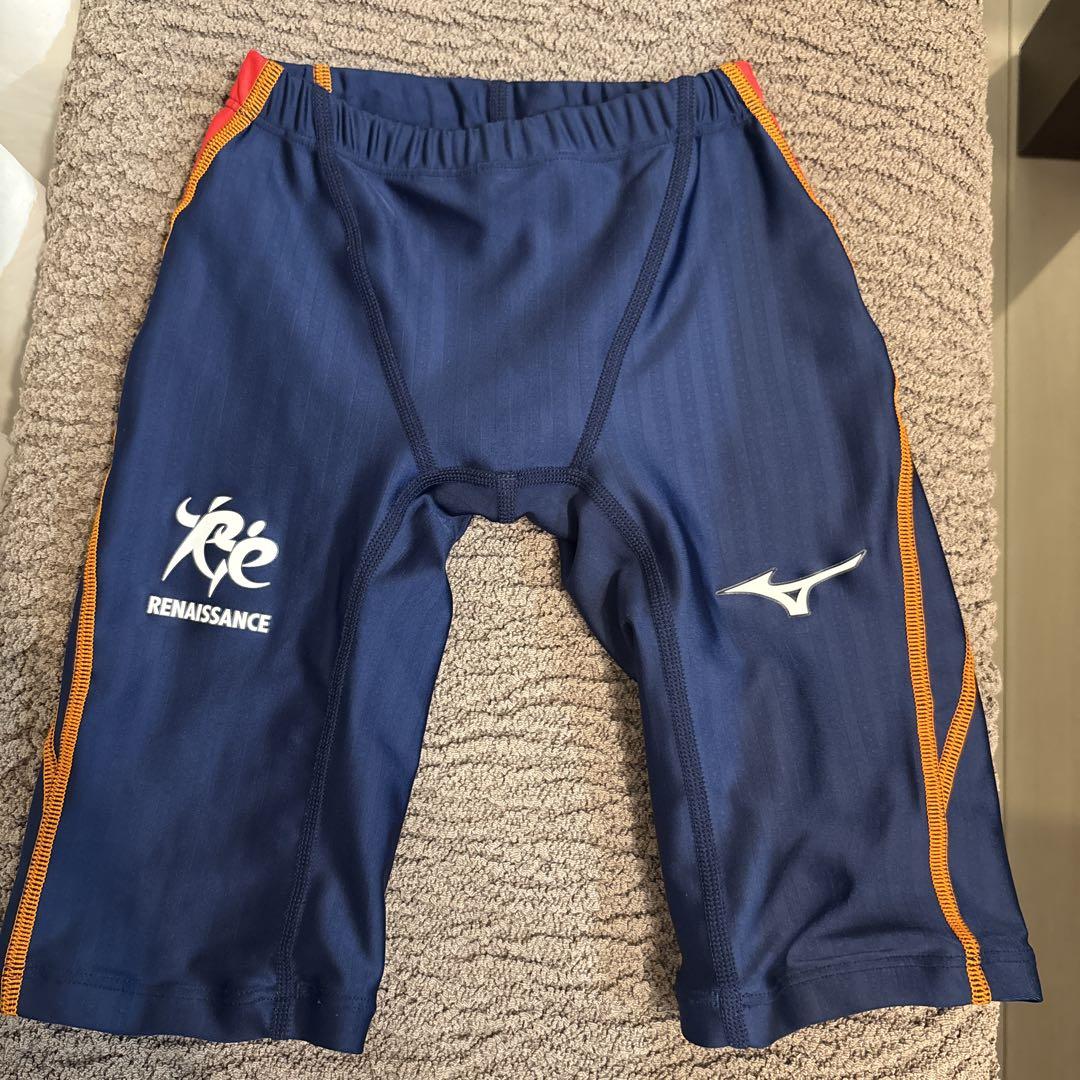 ルネサンス Mizuno 大会用水着 XS ネイビー（Amazon.co.jp