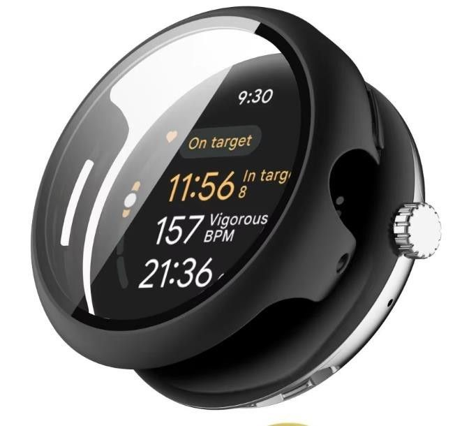 Google Pixel - クリアカバー付き、Google Pixel Watch 3 Black 45mm Google Pixel Watch 3 45mm 41mm 2024 ケース 2 2023 2022