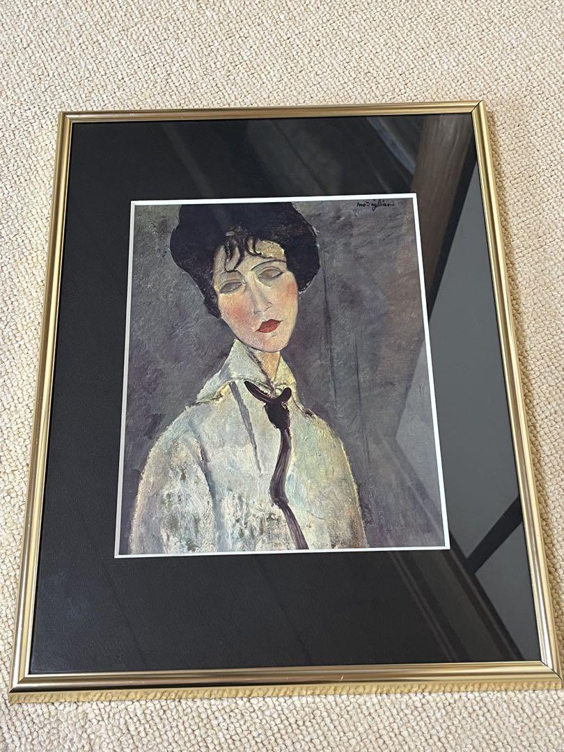 アメデオ・モディリアーニ 黒いネクタイの女性（モディリアーニ
