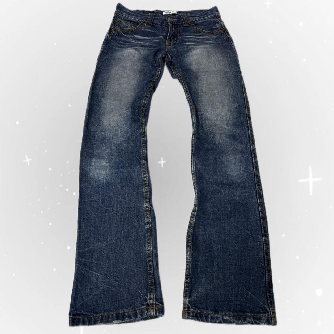 00s フレアデニム　カーゴパンツ y2k グランジ　茶　EDWIN 古着 00s フレアデニム カーゴパンツ y2k グランジ 茶 EDWIN 古着