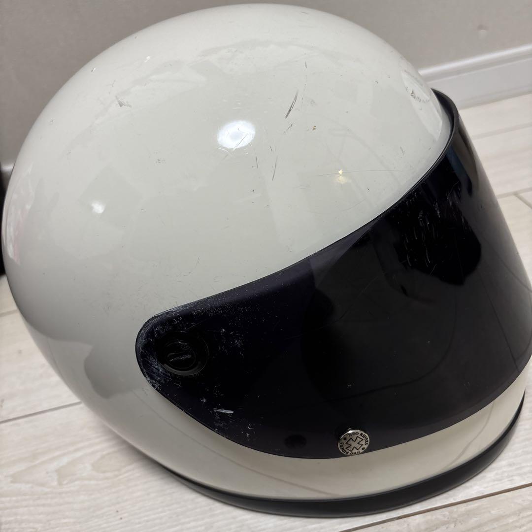昭和レトロフルフェイス　ビンテージフルフェイス スモークシールド1枚セット族ヘル ビンテージフルフェイスヘルメット 族ヘル スモークシールド1枚