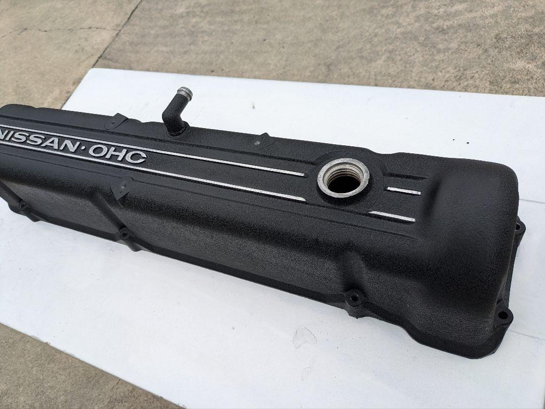 日産　NISSAN OHC L型エンジン　L6タペットカバー　結晶塗装　美品 日産 NISSAN OHC L型エンジン L6タペットカバー 結晶塗装 美品