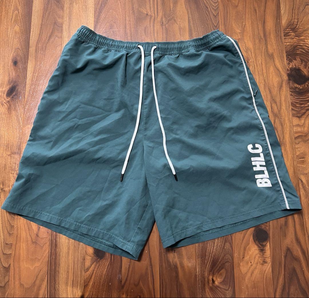 ballaholic reflector line zip shorts L緑 W Face Zip Shorts (court green) – ballaholicオンラインショップ