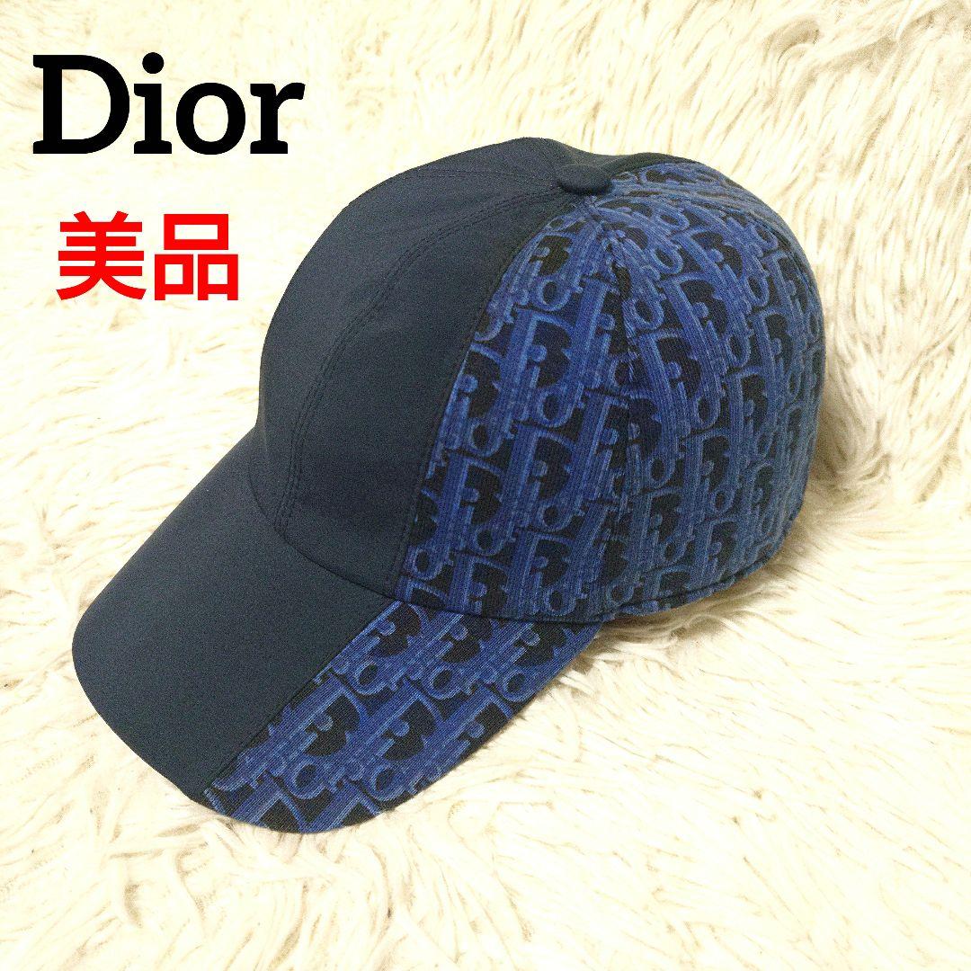 美品 ✨️ Dior オブリーク レディース キャップ ネイビー 美品 ✨️ Dior オブリーク レディース キャップ ネイビー