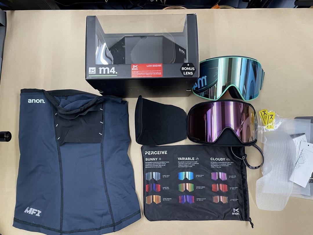 22-23 ANON ゴーグル M4（平面） LOW BRIDGE FIT Amazon.com : Anon M4 Low Bridge Fit Goggles (Cylindrical) +