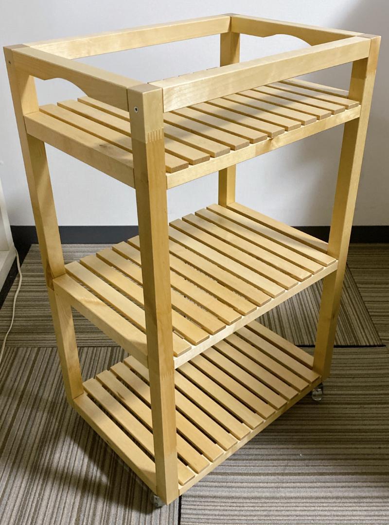 IKEA モルゲル MOLGER 木製ワゴン キッチンワゴン IKEA モルゲル MOLGER 木製収納ワゴン キッチンワゴン（MOLGER