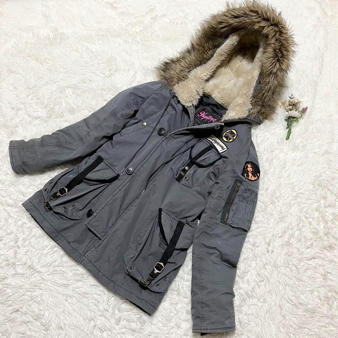 ジャケット・アウター HG hysteric glamour N-3B primaloft M HYSTERIC GLAMOUR フライトジャケット N-3B ワッペン ヒス