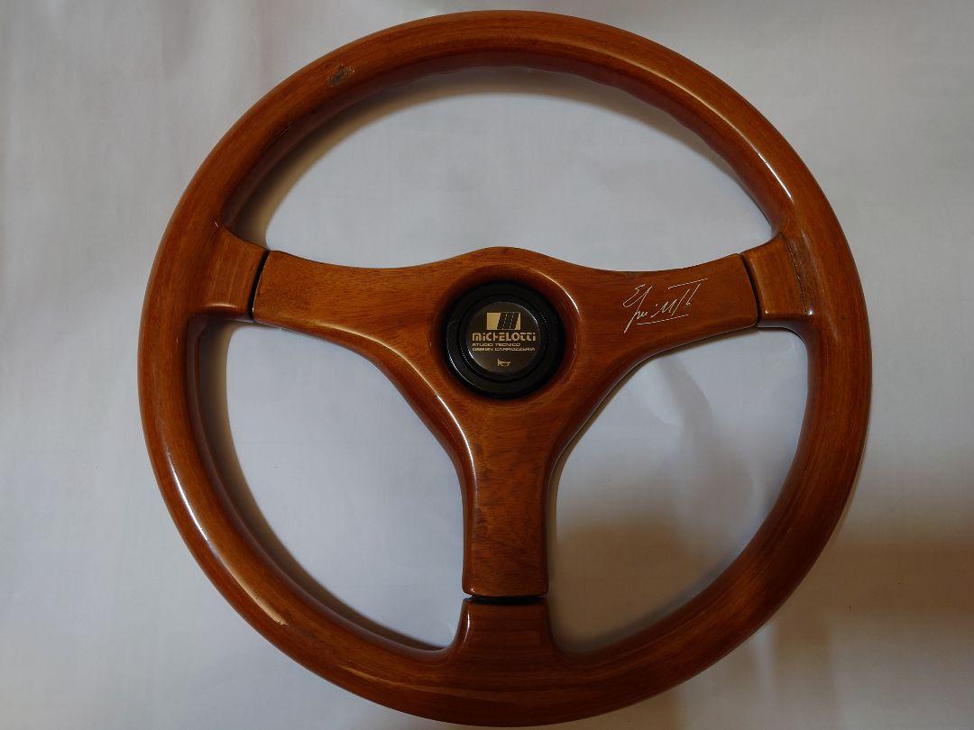 Michellotti ウッド ステアリング ミケロッティ当時物！旧車