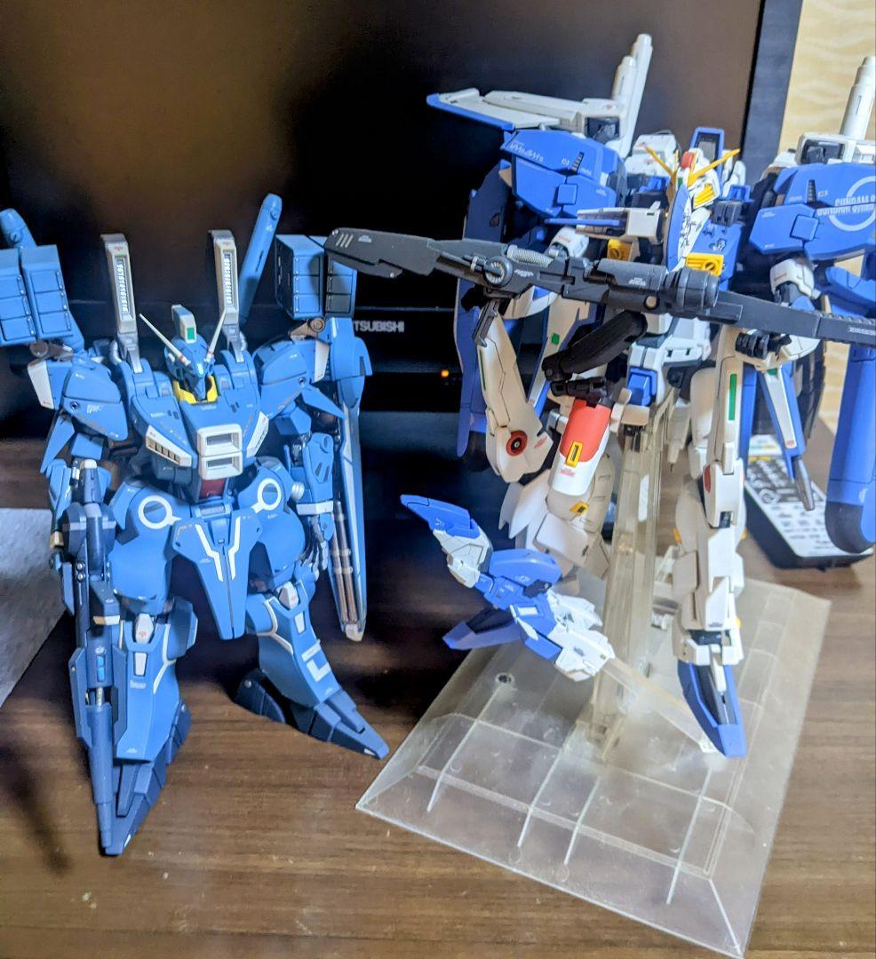 MGEX sガンダムとガンダムマークⅴ ガンダムマーク2 mg ex-sガンダム mg ガンダムmk-v 完成品