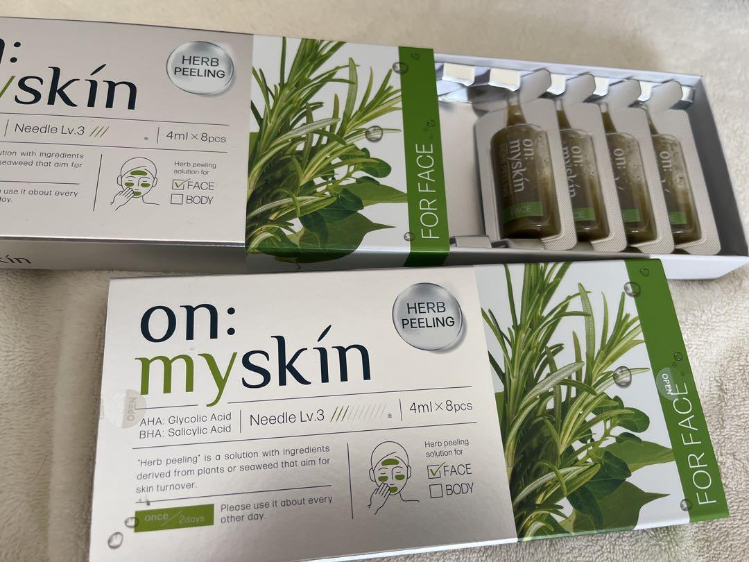 on: myskin Needle Lv.3 ハーブピーリング on:myskin Needle Lv.3 ハーブピーリング 8パック - メルカリ