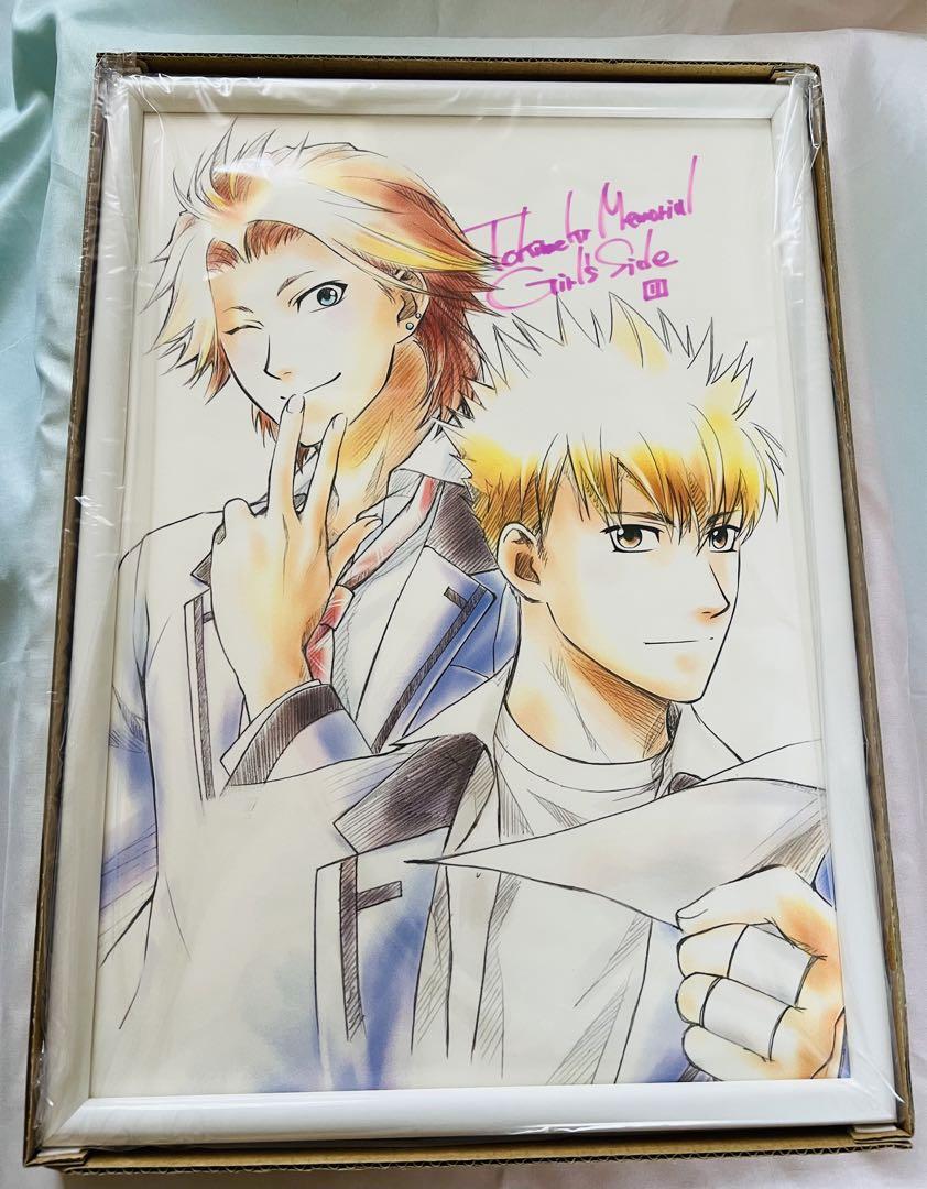 ときメモGS額装イラスト(不二山嵐＆新名旬平) （男は度胸，女は