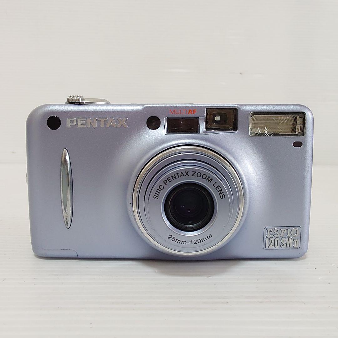 【動作確認ＯＫ】PENTAX　ESPIO120SW2 ブルー pentax-espio-120sw-ii-