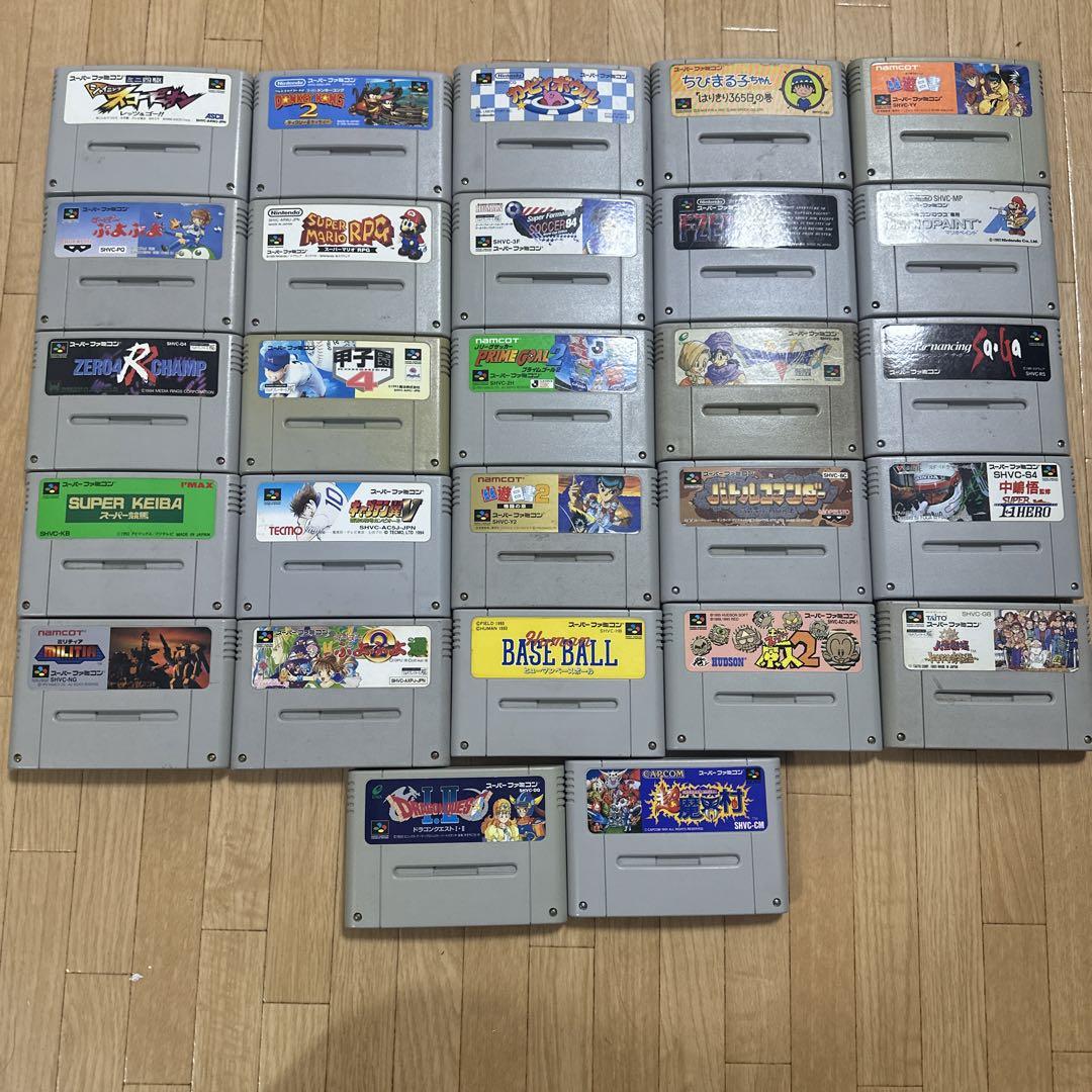 動作確認済み】スーパーファミコン ゲームソフト まとめ売り(27