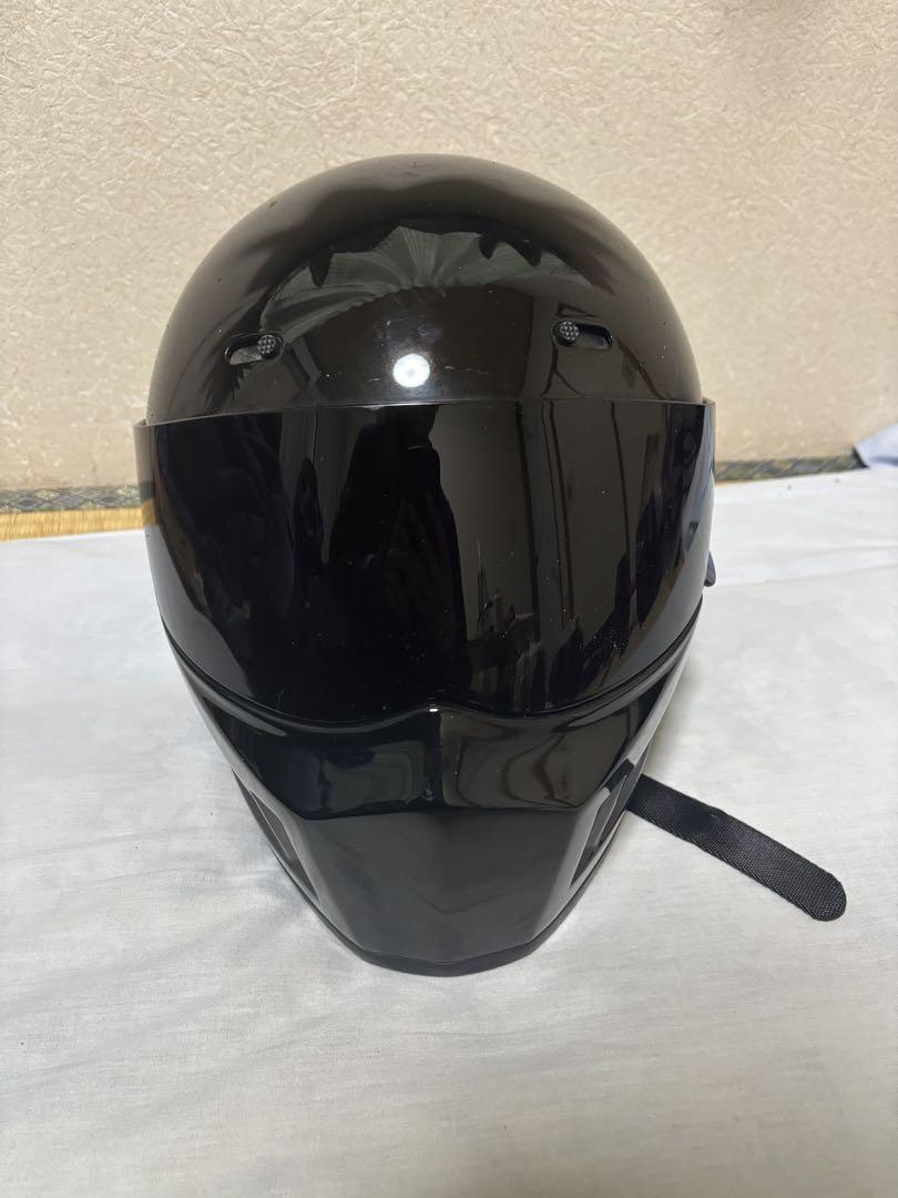 中古品 シンプソンヘルメット 黒 スモークシールド SB13 XS