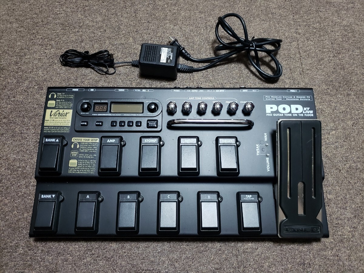 LINE6 マルチエフェクター Variax POD XT LIVE 音出し確認済み