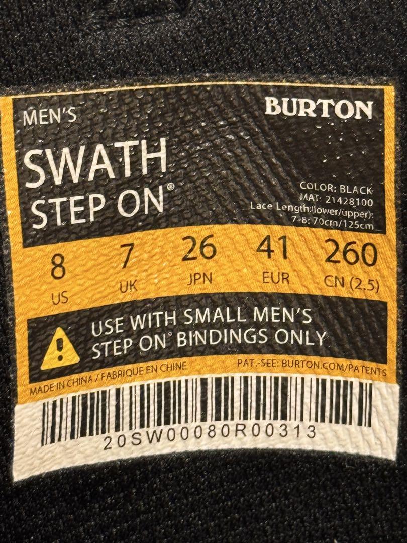 BURTON SWAS STEPON 26.0㎝ バインセット（BURTONが次世代ブーツ