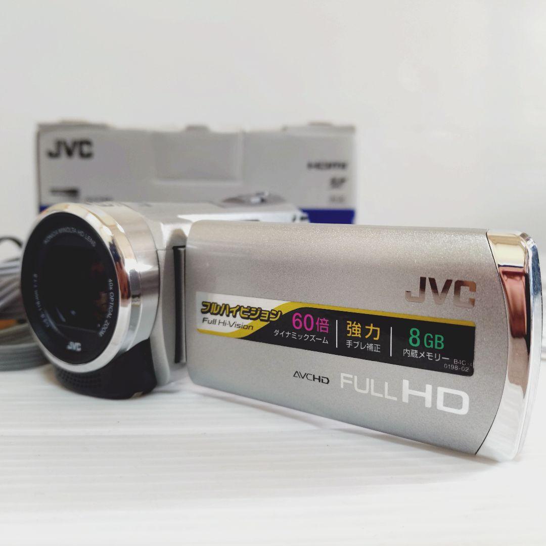 動作確認OK】JVC Everio GZ-E380-S バッテリー3つ （ビデオ