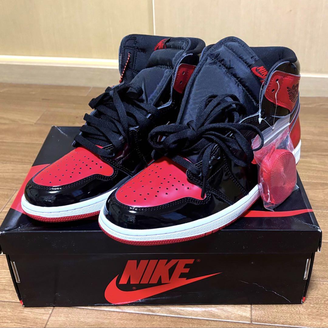 Nike Air Jordan 1 High OG Patent Bred（早い者勝ち】Nike Air