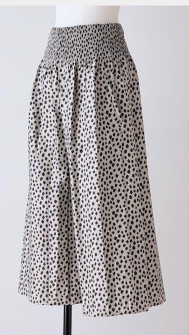 BEARDSLEY ジャガードキュロット レオパード BEARDSLEY》レオパードジャガードキュロットひ