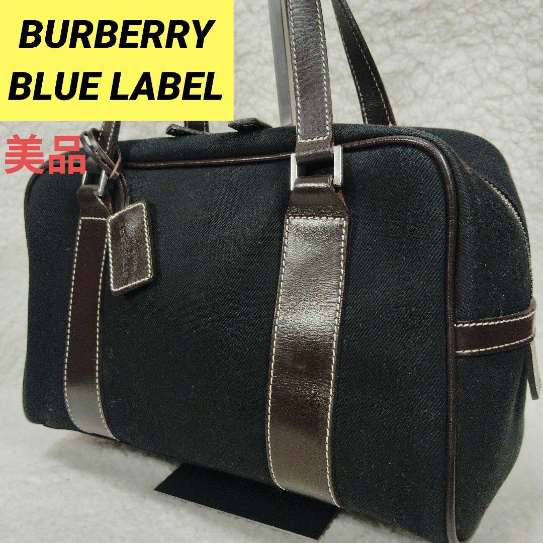 BURBERRY BLUE LABLE チェック ボストンバッグ ハンドバッグ