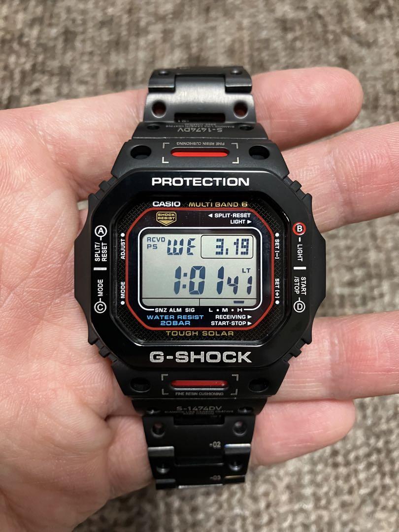 カシオ GW-M5610U-1カスタム GMW-B5000TVA-1JR チタン カシオ GW-M5610U-1カスタム GMW-B5000TVA-1JR チタン （カシオ