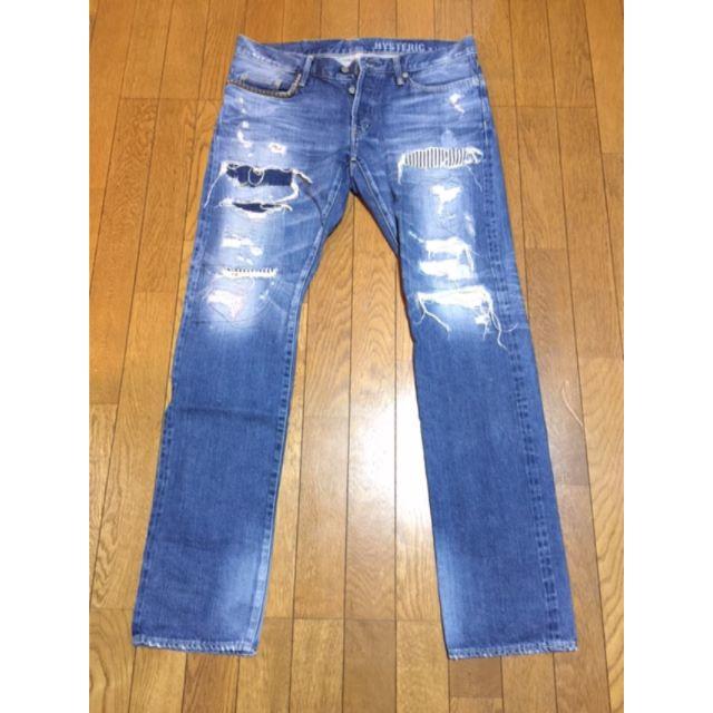 ヒステリックグラマー　RSM加工デニム HYSTERIC GLAMOUR RSM加工デニムパンツ（SP加工スリムデニム