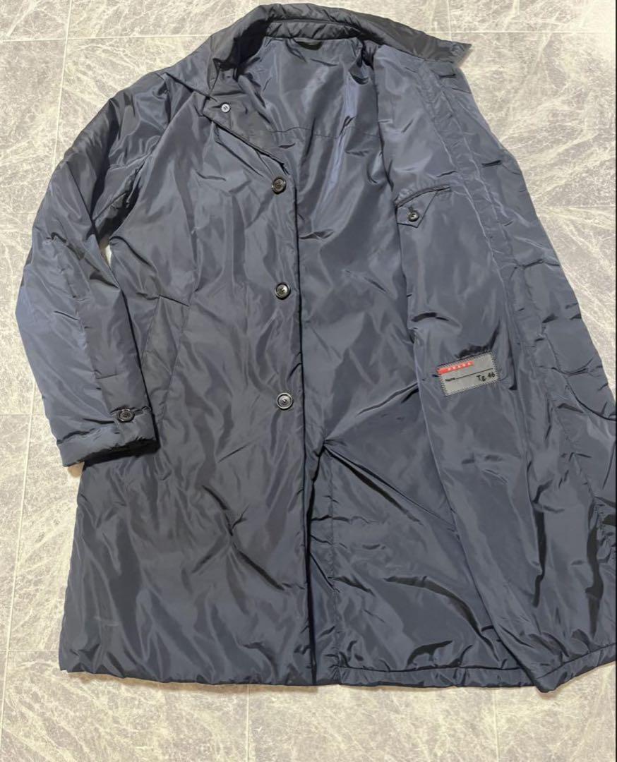 PRADA SPORT プラダスポーツ ナイロン 中綿 ステンカラーコート