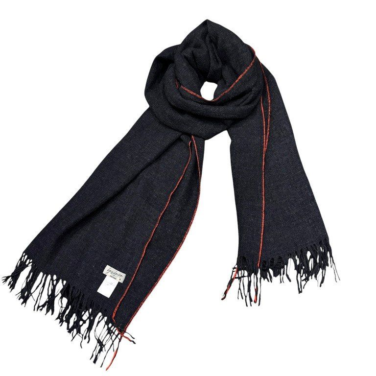 Yohji Yamamoto POUR HOMME　フリンジ マフラー Yohji Yamamoto pour homme（ヨウジヤマモトプールオム）中古