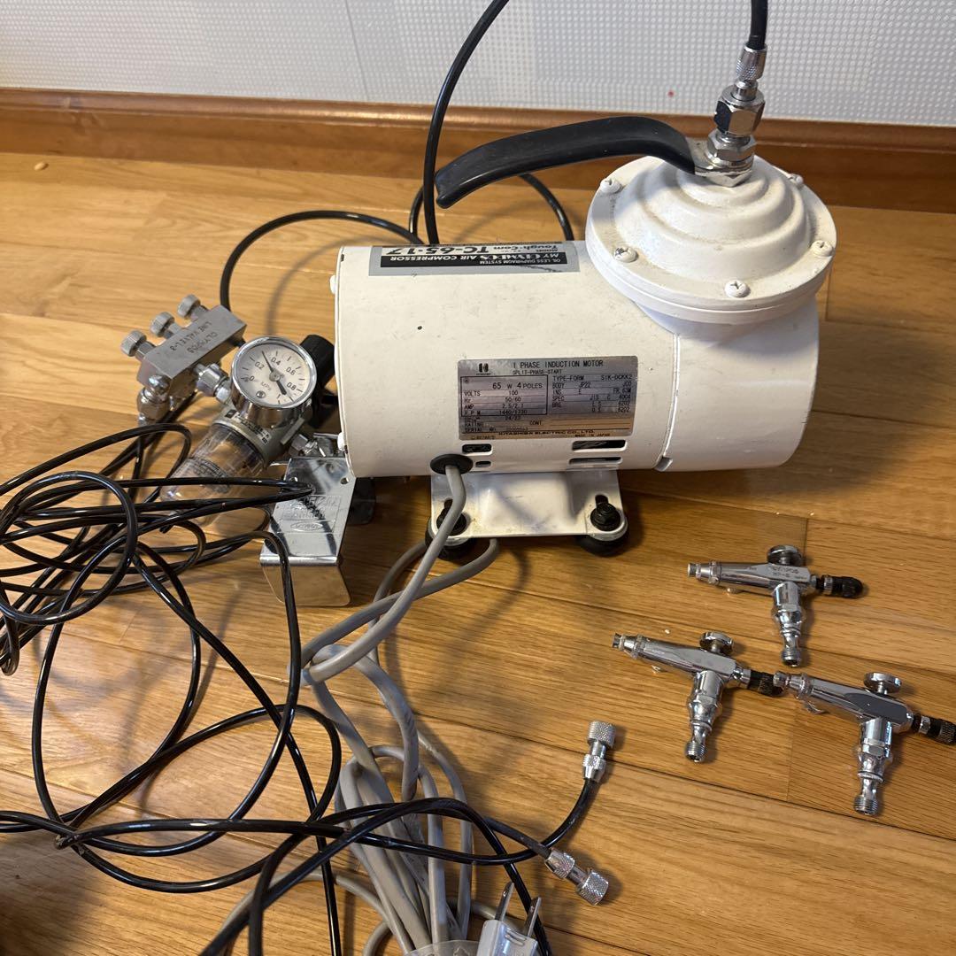 オリンポス　エアーブラシ·コンプレッサー 62-9942-50 オイルフリーエアーコンプレッサー OF-0308 【AXEL