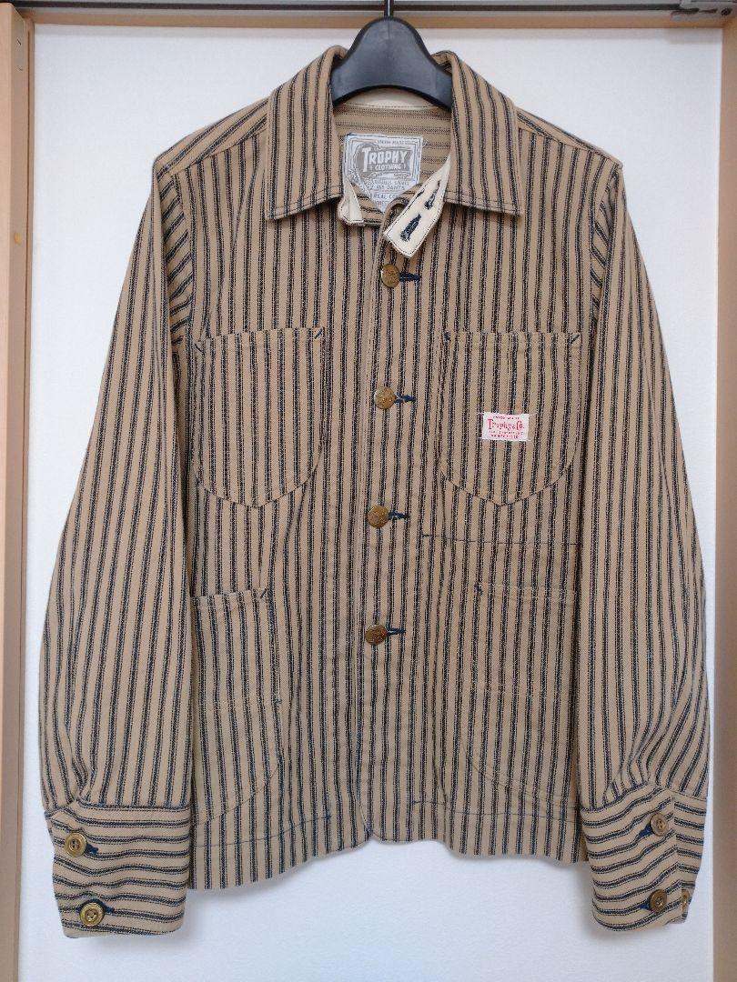 トロフィークロージング カバーオール ジャケット ヒッコリー
