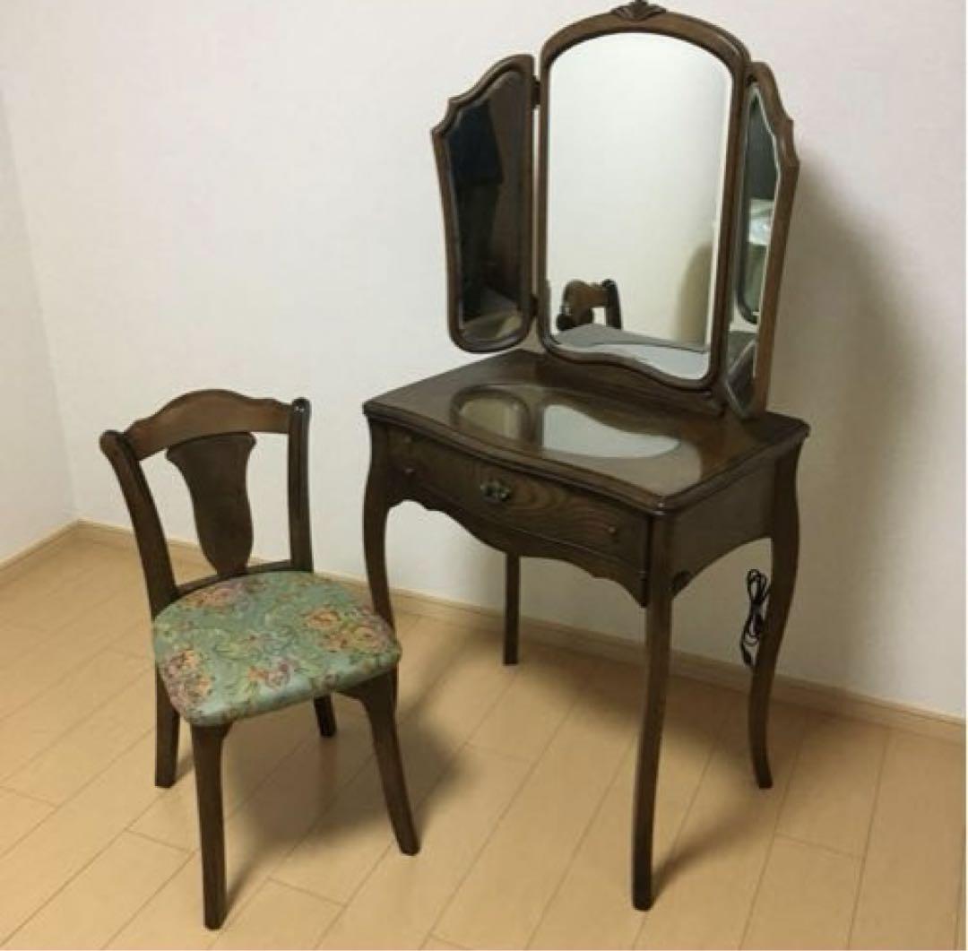 3面鏡のドレッサー　松永工房 IDC大塚家具 ミレーヌ ドレッサー 3面鏡のドレッサー 松永工房 IDC大塚家具 ミレーヌ ドレッサー