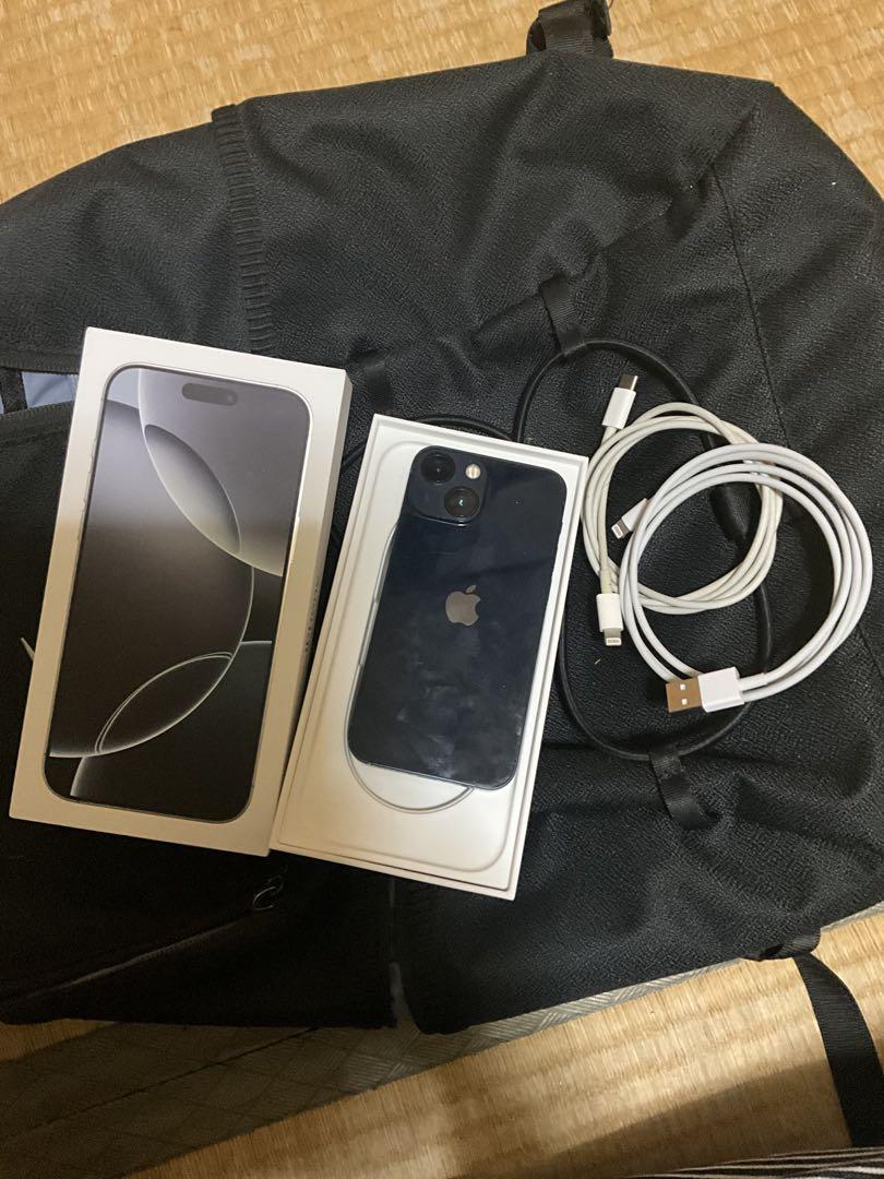 iPhone 13 mini 128G本体SIMフリー+ケース、充電ケーブル付き アイフォン iPhone 13 mini ケース Pro Max 背面保護 ワイヤレス