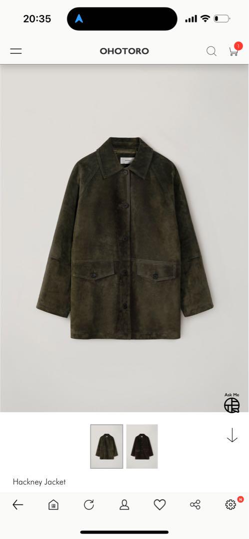 ohotoro オオトロ hackney jacket khaki（YOHEI OHNO/ヨウヘイ