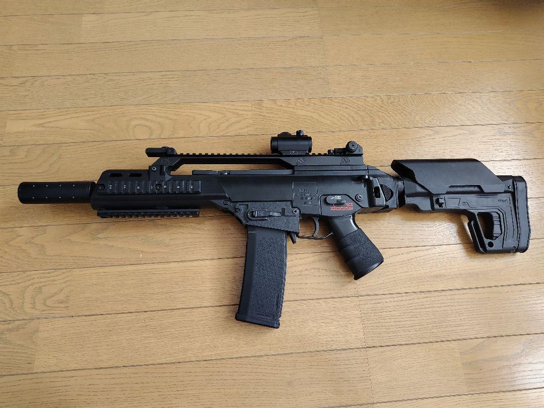 次世代G36C 後方配線　外装М4カスタム　初速0.25g弾　86m/s　美品 次世代G36C 後方配線 外装М4カスタム 初速0.25g弾 86m/s （H&K