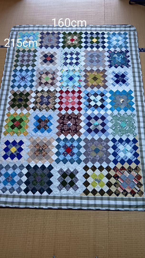 パッチワークキルト　ハンドメイド　大判マルチカバー パッチワークキルトマルチカバー - MUCHINNOCHI'S GALLERY