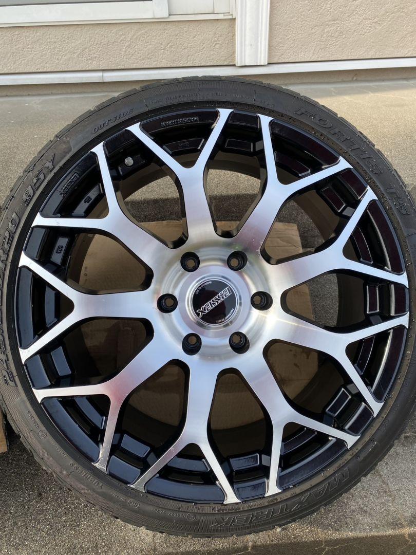 ●引き取り限定● essex 20インチ ホイールセット シルバー/ブラック ○引き取り限定○ essex 20インチ ホイールセット シルバー