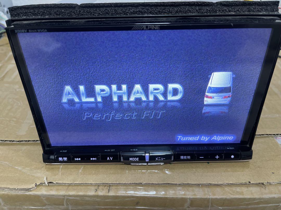 【動作確認済み】ALPINE X008V アルファード カーナビ 送料込み 動作確認済み】ALPINE X008V アルファード カーナビ 送料込み