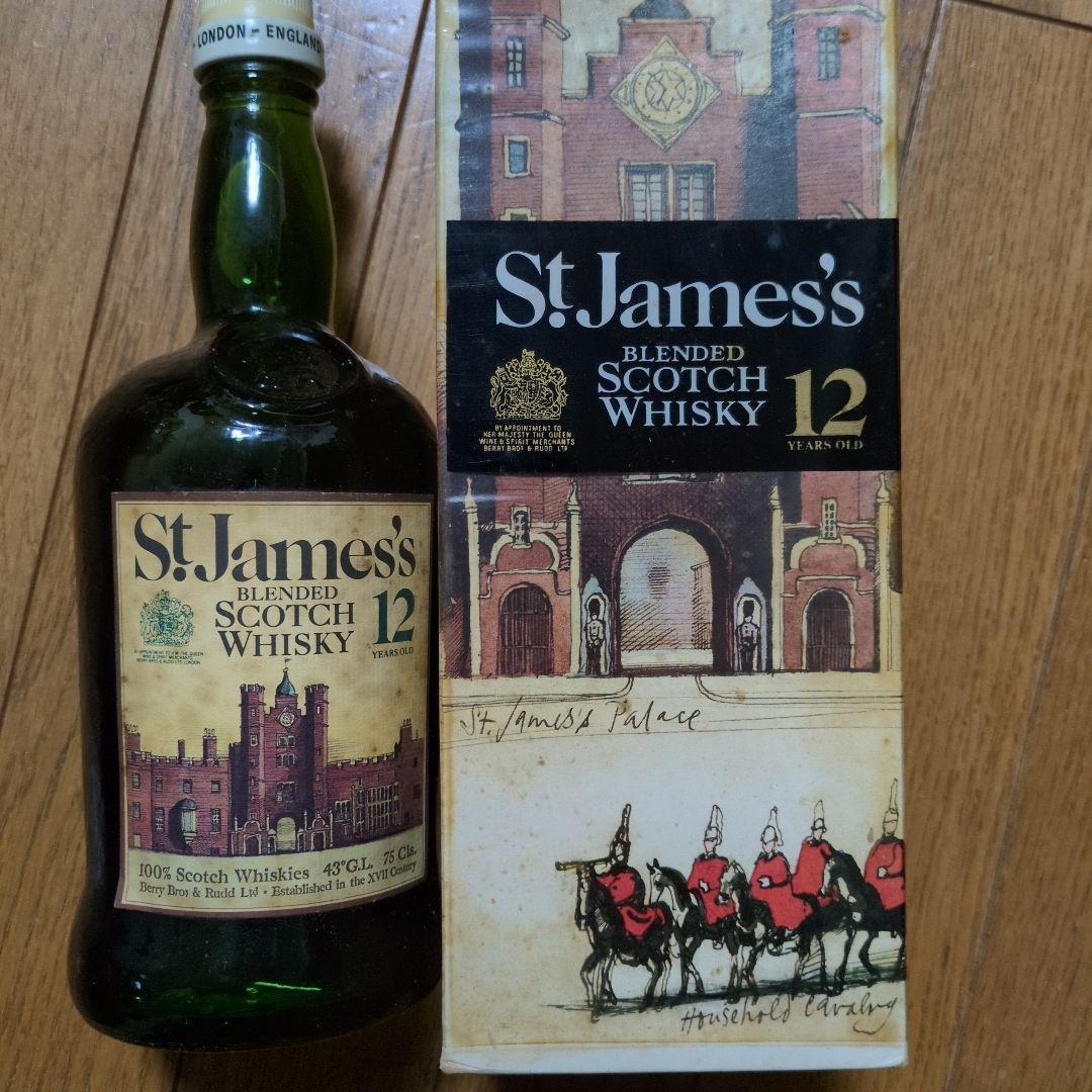 週末タイムサービス　希少　St.James's 12年 ブレンデッドウイスキー 希少 プラキャップ St.James's 12年 ブレンデッドウイスキー