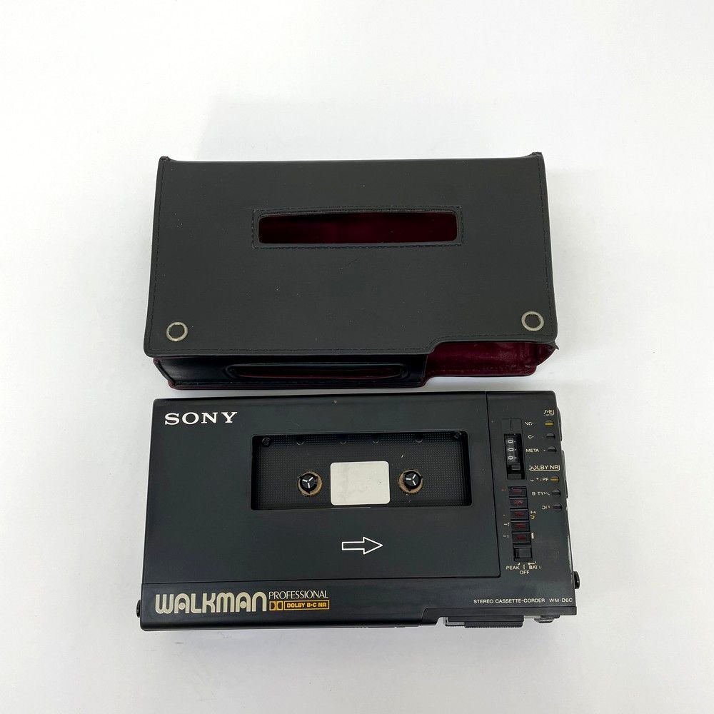 SONY ソニー WM-D6C カセットウォークマン 革ケース付き ※動作