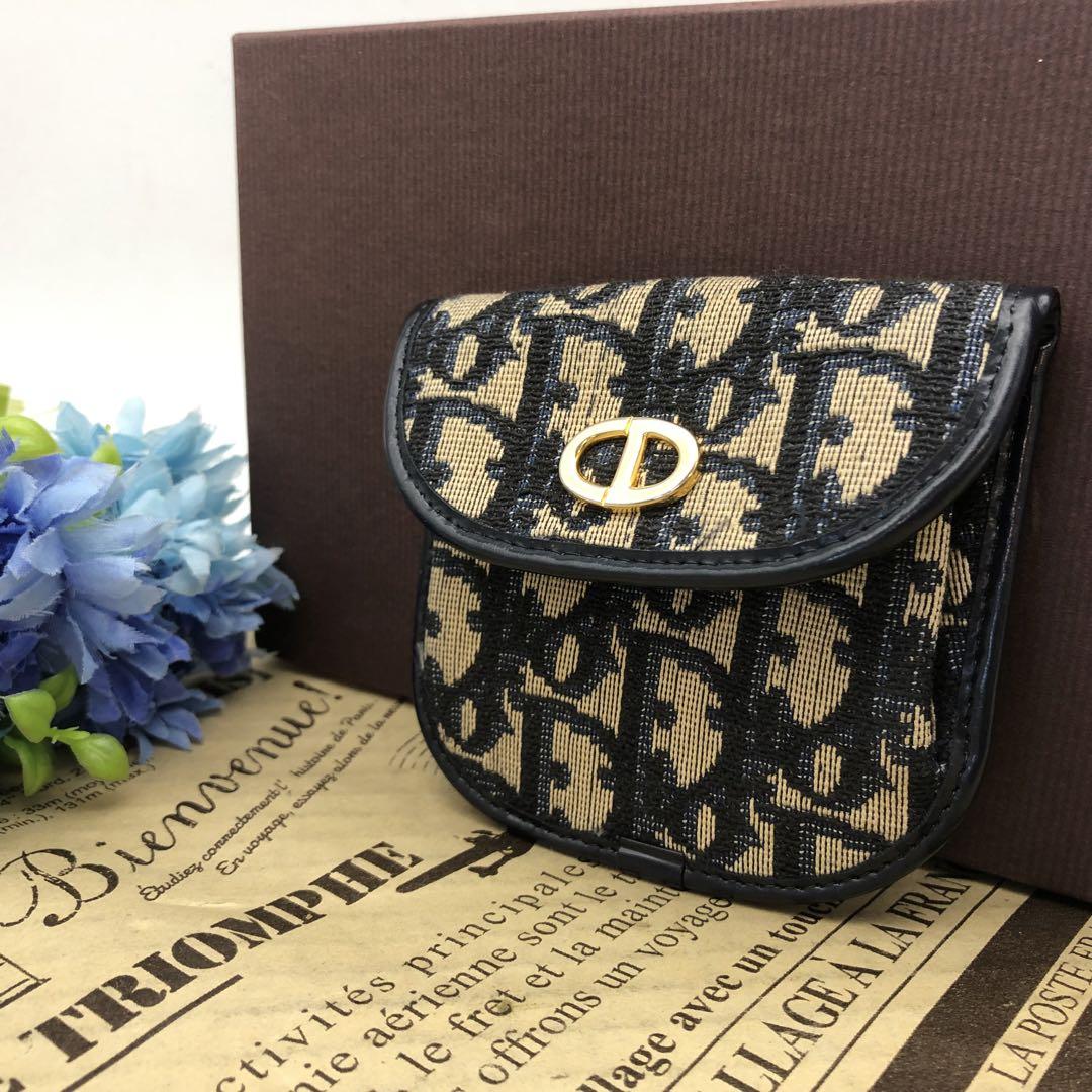ディオール コインケース トロッター ゴールド金具 小銭入れ