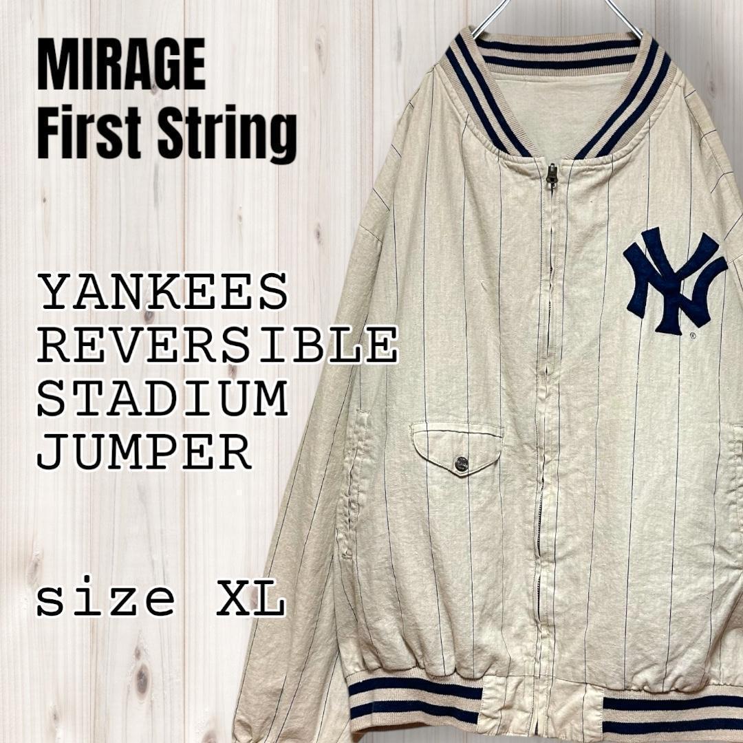 クーパーズタウン MLB NYヤンキース ラミー麻ジャケット ベージュ XL クーパーズタウン MLB NYヤンキース ラミー麻ジャケット