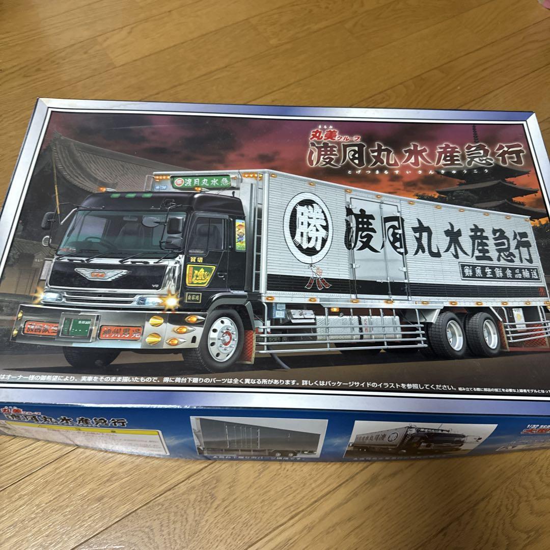 アオシマ大型デコトラ 渡月丸水産急行 （0326J 未組立 アオシマ